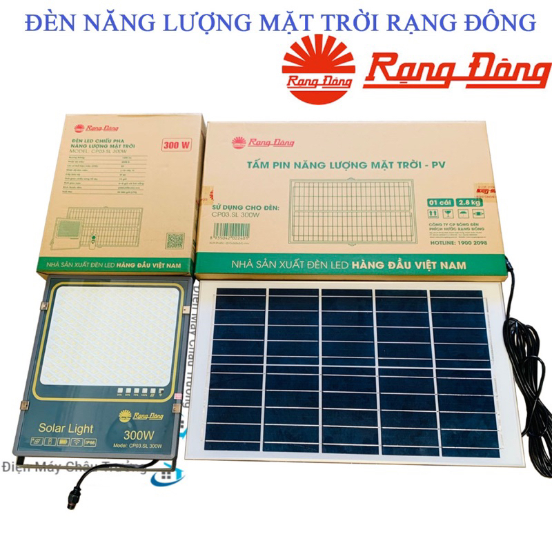 Đèn năng lượng mặt trời chính hãng rạng đông sx