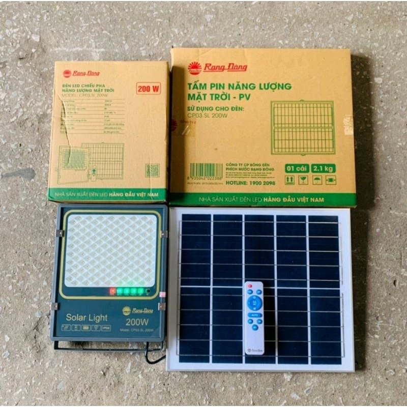 Đèn năng lượng mặt trời chính hãng rạng đông sx