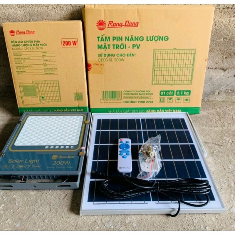 Đèn năng lượng mặt trời chính hãng rạng đông sx