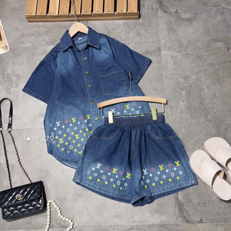 Set jean loang LV cao cấp