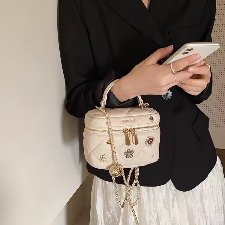 Chio túi đeo chéo hình thoi thơm nhỏ túi vuông nhỏ túi xách nữ🌸HÀNG CÓ SẴN🌸