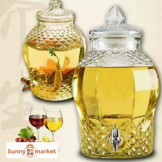Bình ngâm thủy tinh kim cương 8833 dung tích 2,5 lít có van