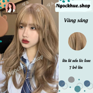 thuốc nhuộm tóc vàng sáng + tặng oxy trợ dưỡng - Ngọc Khuê Shop