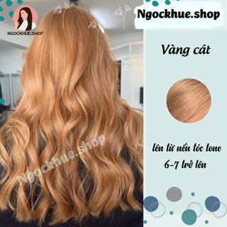 Thuốc nhuộm tóc vàng cát + tặng kèm trợ dưỡng(hàng mới) - Ngọc Khuê Shop
