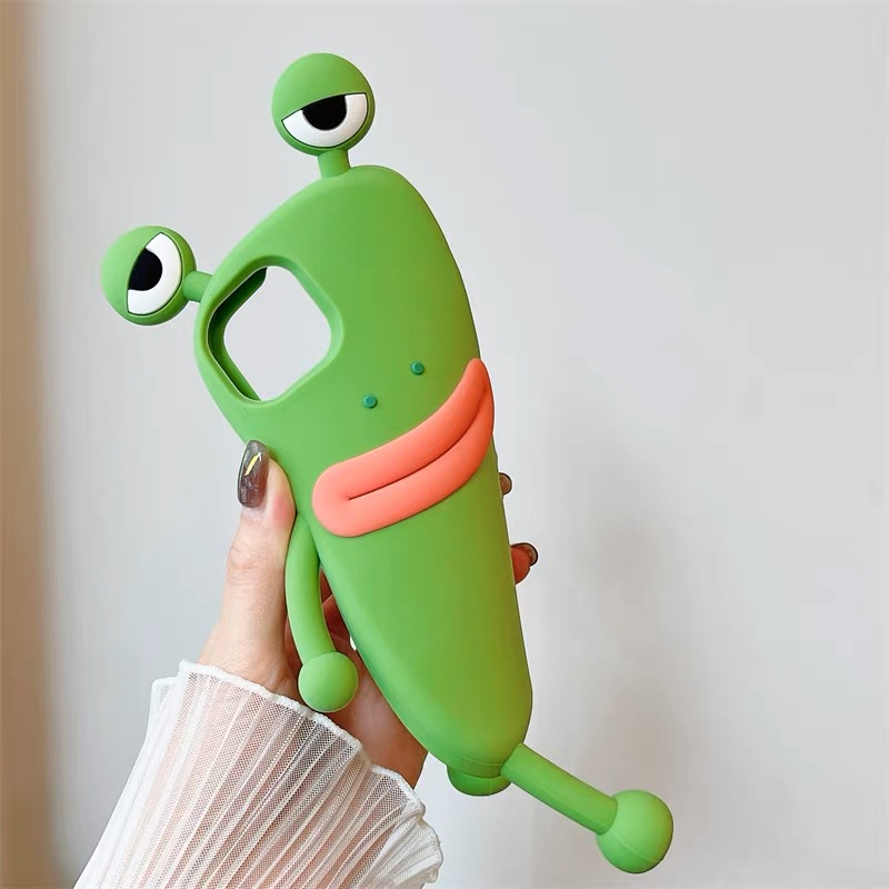 Ốp lưng Ai Fôn su silicon ếch xanh môi đỏ  7plus 8plus x xsmax 11 11promax 12promax 13 13promax 14pro 14promax