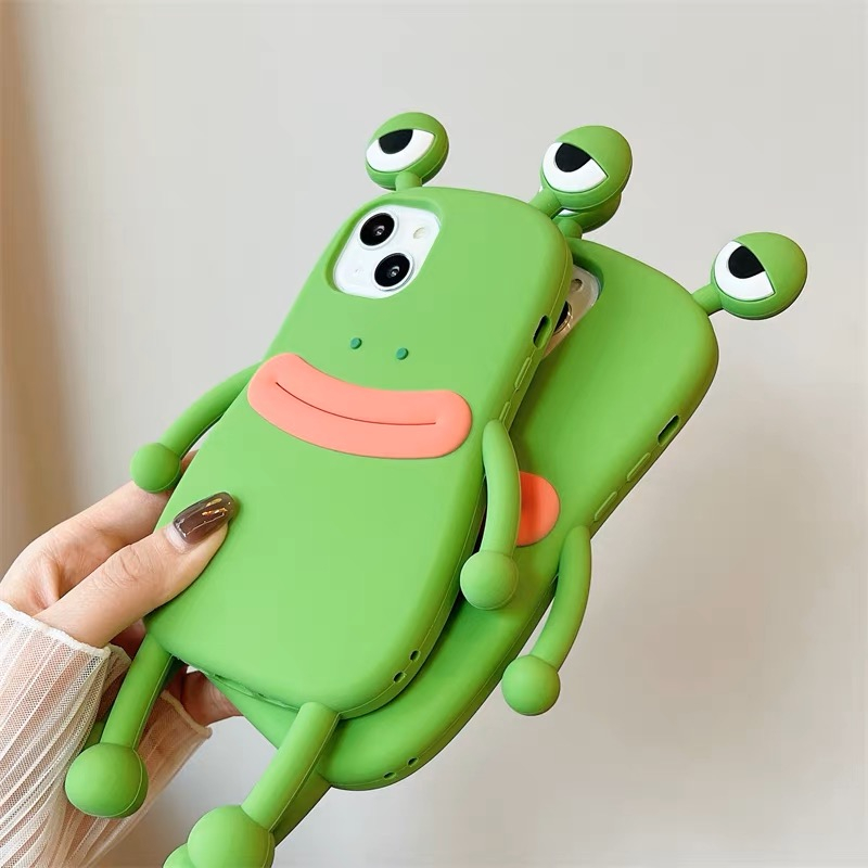 Ốp lưng Ai Fôn su silicon ếch xanh môi đỏ  7plus 8plus x xsmax 11 11promax 12promax 13 13promax 14pro 14promax