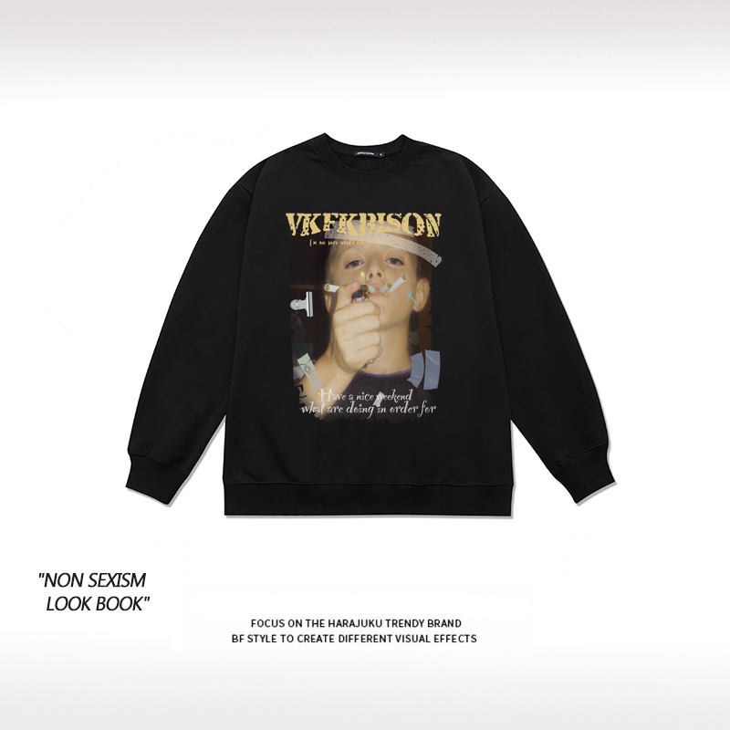 Áo sweater nam Soduu áo nỉ tay dài boy phố in hình unisex 100% cotton-Y0238