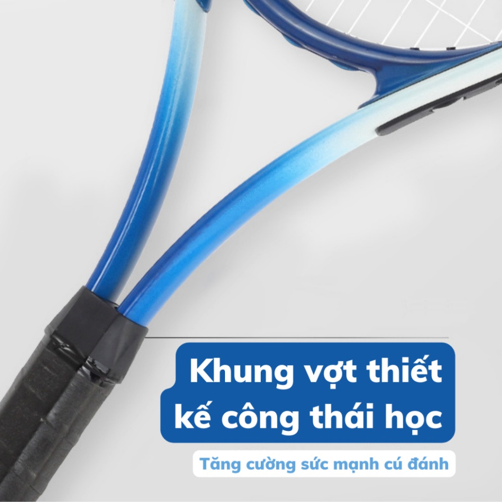 Dụng cụ đánh bóng tennis MỘT MÌNH tại NHÀ kèm VỢT+ĐẾ+BÓNG. KHÔNG cần THUÊ sân tập, mà chi phí thấp như vợt cầu lông