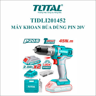 Máy khoan búa dùng pin 20v total tidli201452 hàng chính hãng