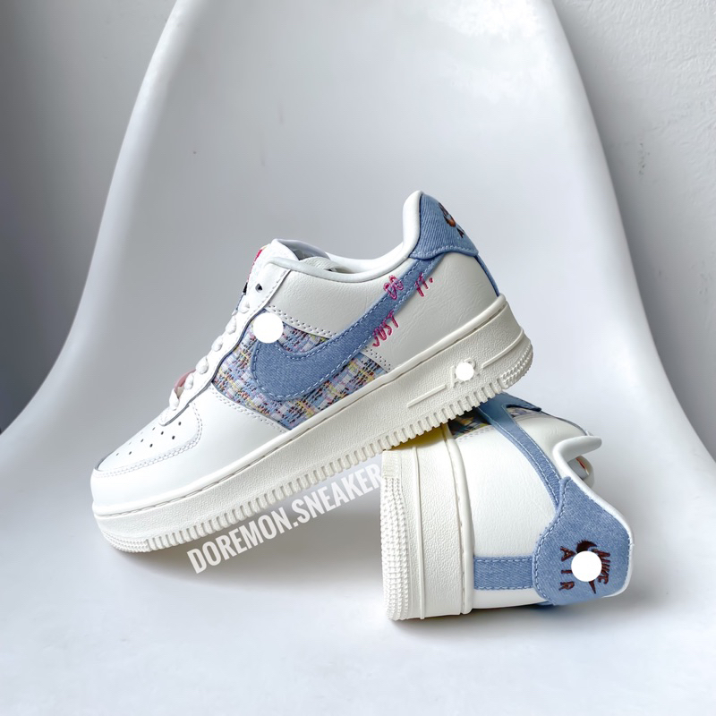 GIÀY THỂ THAO NỮ VẢI THÊU NI.KE "JUST DO IT" denim BOUL