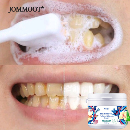 Làm trắng răng Kem đánh răng Bột trắng răng 50g Loại bỏ răng vàng nhanh chóng Bột Than Tre Trắng Răng