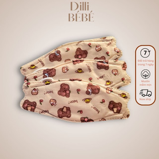Khẩu trang gấu cho mẹ và bé - Dilli Bebe
