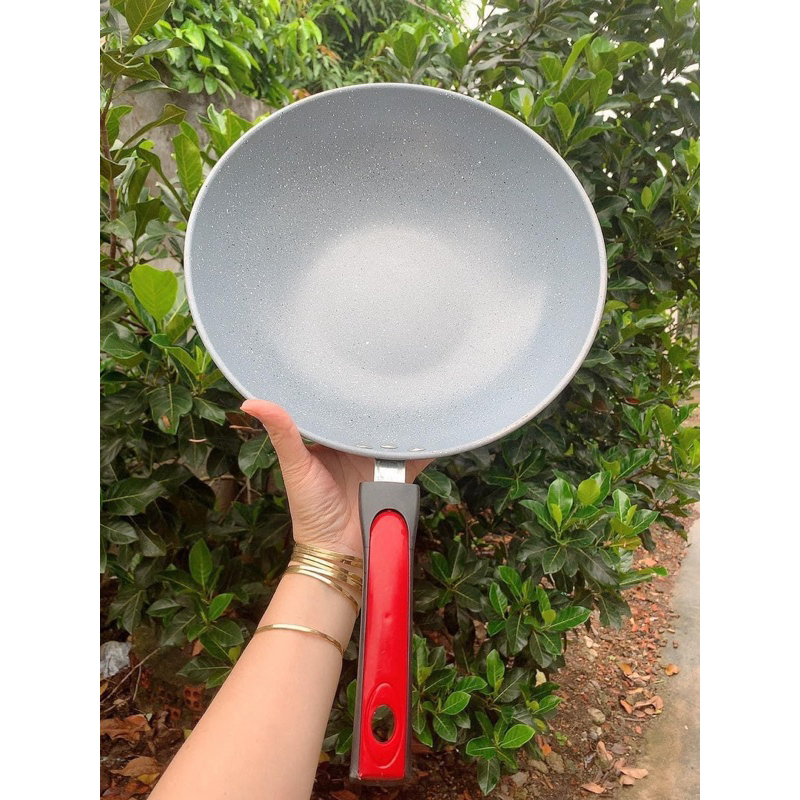 CHẢO VÂN ĐÁ SÂU LÒNG CHỐNG DÍNH SIZE 32CM