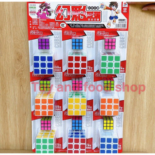 Vỉ Rubik 9 cái tặng thêm 9 cái bé(rubik mẹ con)