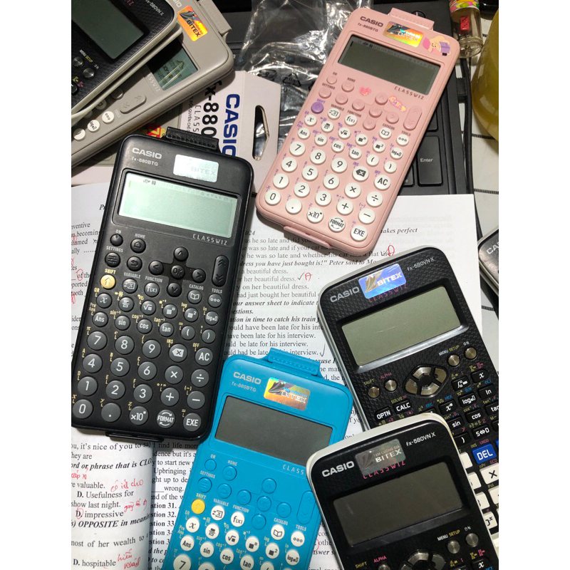 Máy tính casio 880btg đen cũ