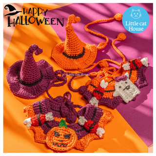 Vòng/yếm len Halloween cho mèo, Vòng/yếm len Halloween cho chó