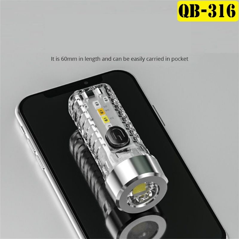 ĐÈN PIN MINI MÓC KHÓA QB316(S12)