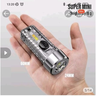 ĐÈN PIN MINI MÓC KHÓA QB316(S12)