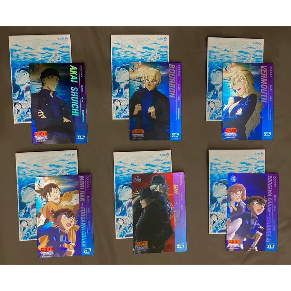 Thẻ GACHA nhân vật Conan: Tàu ngầm sắt màu đen - chính hãng (thẻ card lỗi nhỏ do nhà sản xuất)