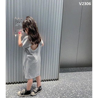V205 đầm bé gái chất thun cotton mềm mịn 12-38kg nhà mộc baby [V48]