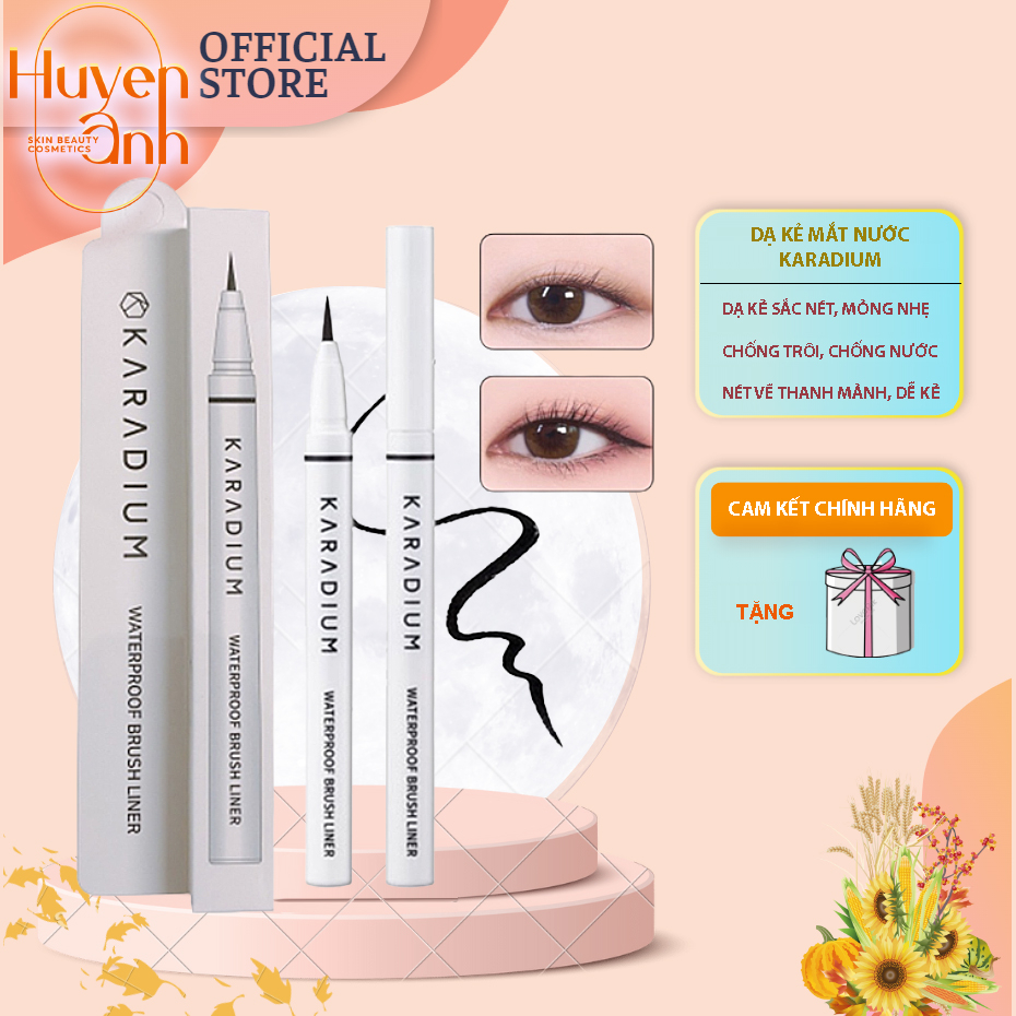 Kẻ Mắt Dạ Karadium Waterproof Brush Liner Black