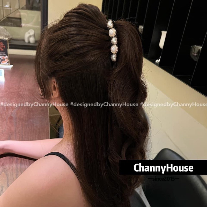 Kẹp dọc phồng tóc bản nhiều răng trái tim tròn cute ưu ái tóc siêu mỏng[CHANNYHOUSE]