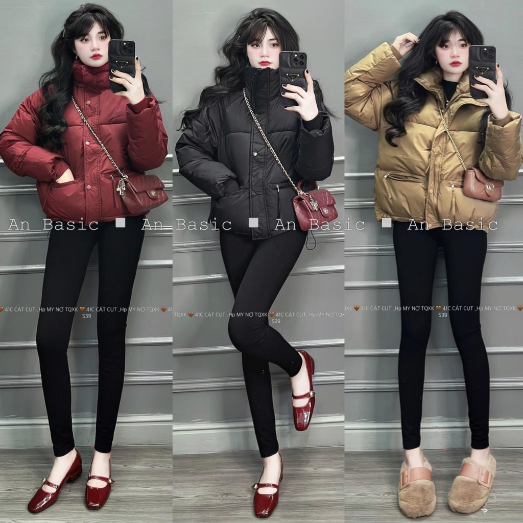 áo khoác nữ gọn, áo phao mùa đông hottrend