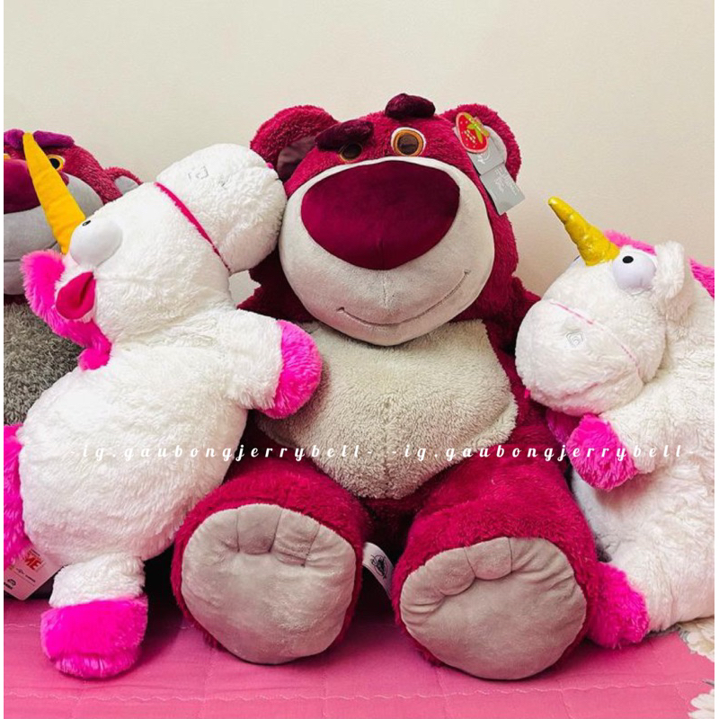 Gấu bông thơm dâu tây Lotso Bear ToyStory3 chính hãng Disney tặng kèm túi hãng