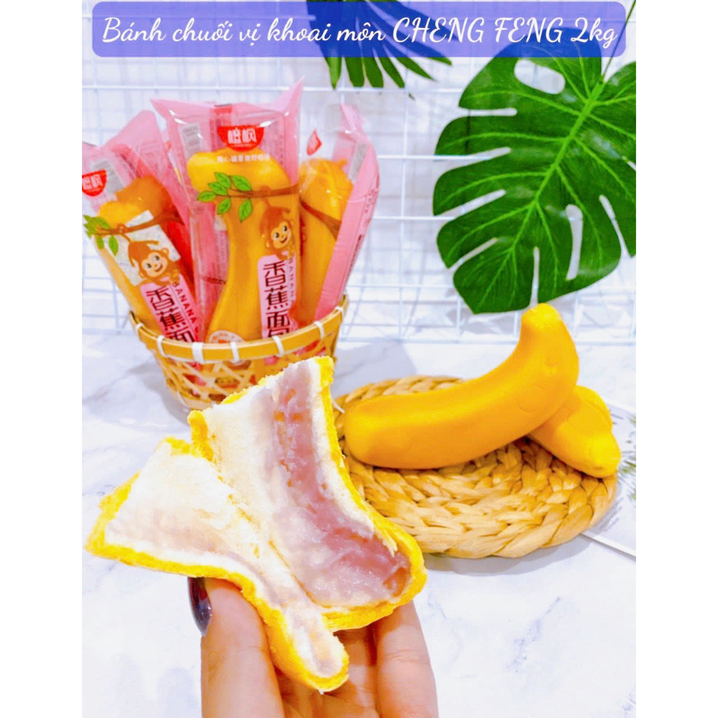 Bánh mì chuối siu thơm ngon nhân sữa chuối bánh ăn sáng tiện lợi cho gia đình
