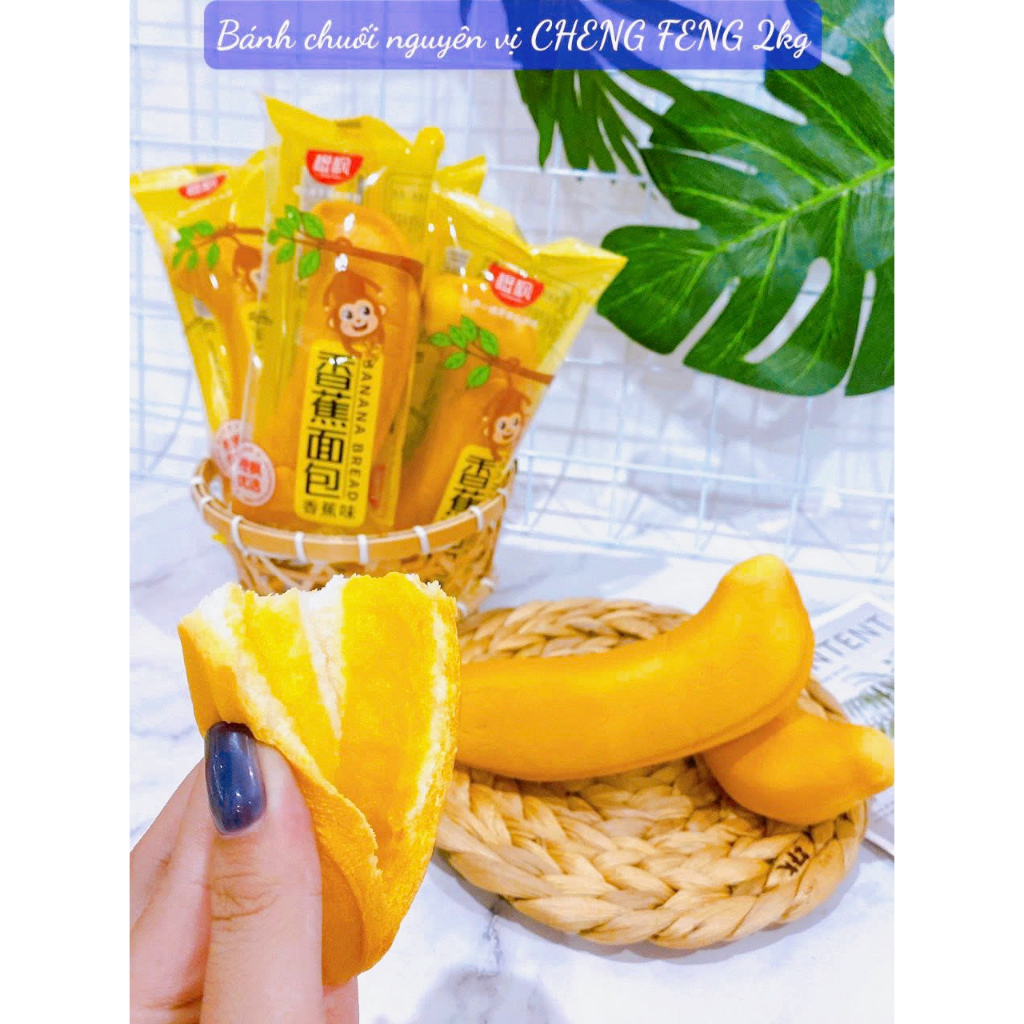 Bánh mì chuối siu thơm ngon nhân sữa chuối bánh ăn sáng tiện lợi cho gia đình