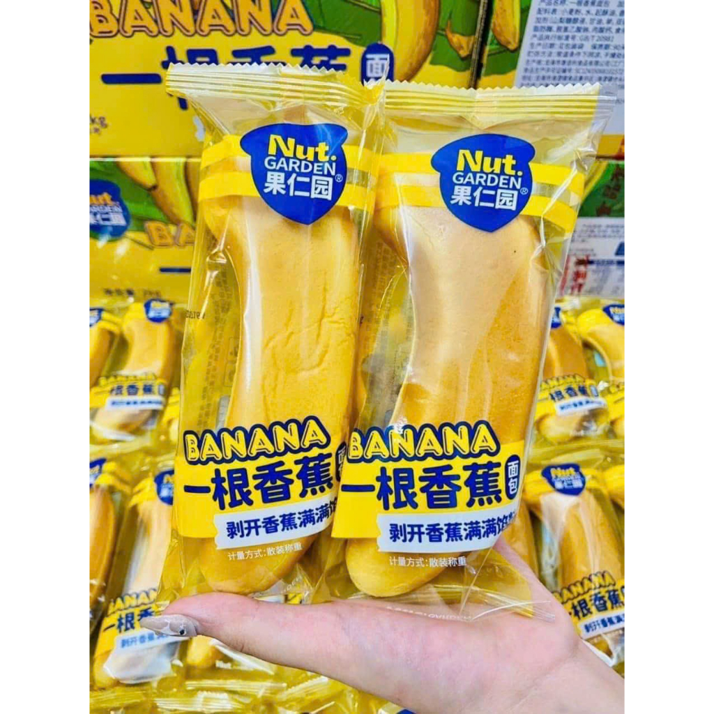 Bánh mì chuối siu thơm ngon nhân sữa chuối bánh ăn sáng tiện lợi cho gia đình