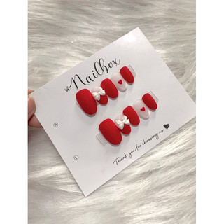 Nail box thiết kế tông màu đỏ xinh giá rẻ