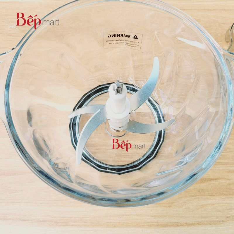 Máy xay thịt LocknLock Meat Chopper EJM186SLV  - 4 lưỡi dao, 2 tốc độ xay - bepmart - hàng chính hãng