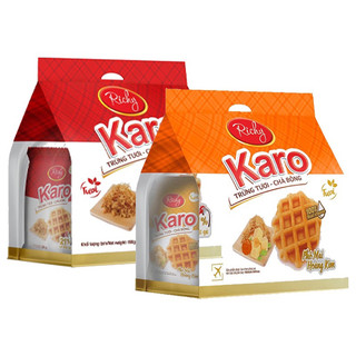 BỊCH 6 BÁNH KARO TRỨNG TƯƠI CHÀ BÔNG THỊT GÀ/ PHÔ MAI RICHY