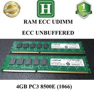 Ram ECC UDIMM/ECC Unbuffered 4GB DDR3 (PC3) bus 1066- 8500E tháo máy, bảo hành 1 năm
