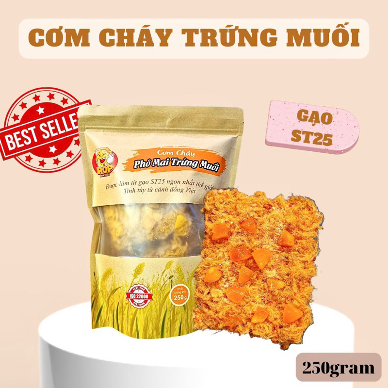 [250gram] CƠM CHÁY PHÔ MAI TRỨNG MUỐI