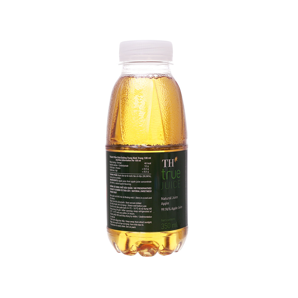 Thùng 24 chai nước táo TH TRUE JUICE 350ml / Lốc 6 chai nước táo TH TRUE JUICE 350ml