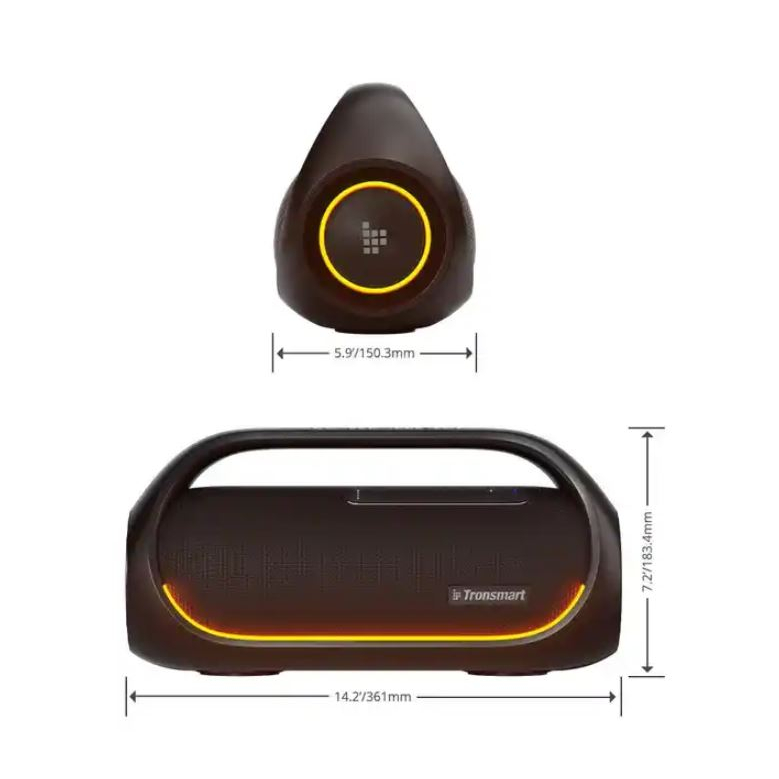 Loa không dây Tronsmart Bang Công suất 60W, Siêu bass, Bluetooth 5.0, Led hiệu ứng, chống nước IPX6, chỉnh EQ qua APP