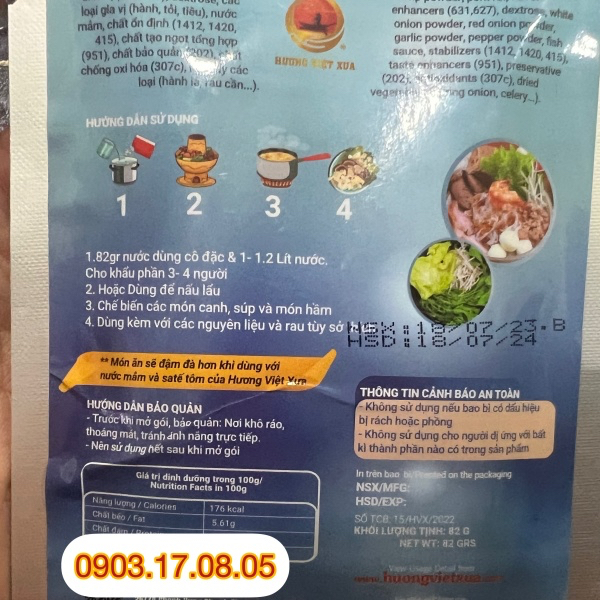 Nước dùng cô đặc HỦ TÍU NAM VANG