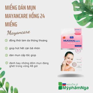 Miếng dán mụn Mayancare hồng 24 Miếng