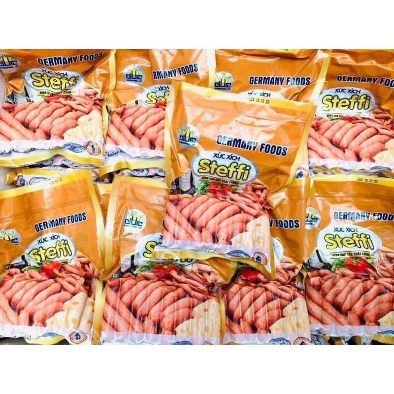 Xúc xích phomai - Xúc xích phomai nhập khẩu Đức , Gói 250g
