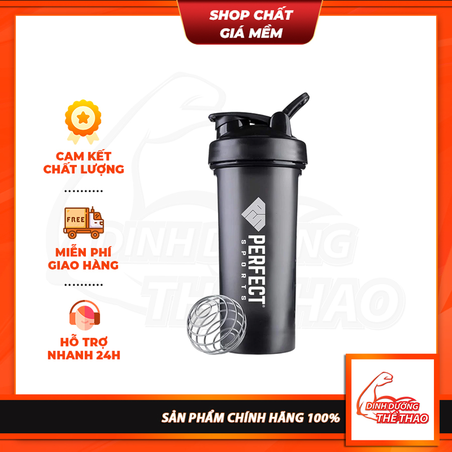 Bình Nước Bình lắc Tập Gym Phụ Kiện Tập Luyện Thể hình PERFECT NUTRITION SPORTS SHAKER 1 LÍT