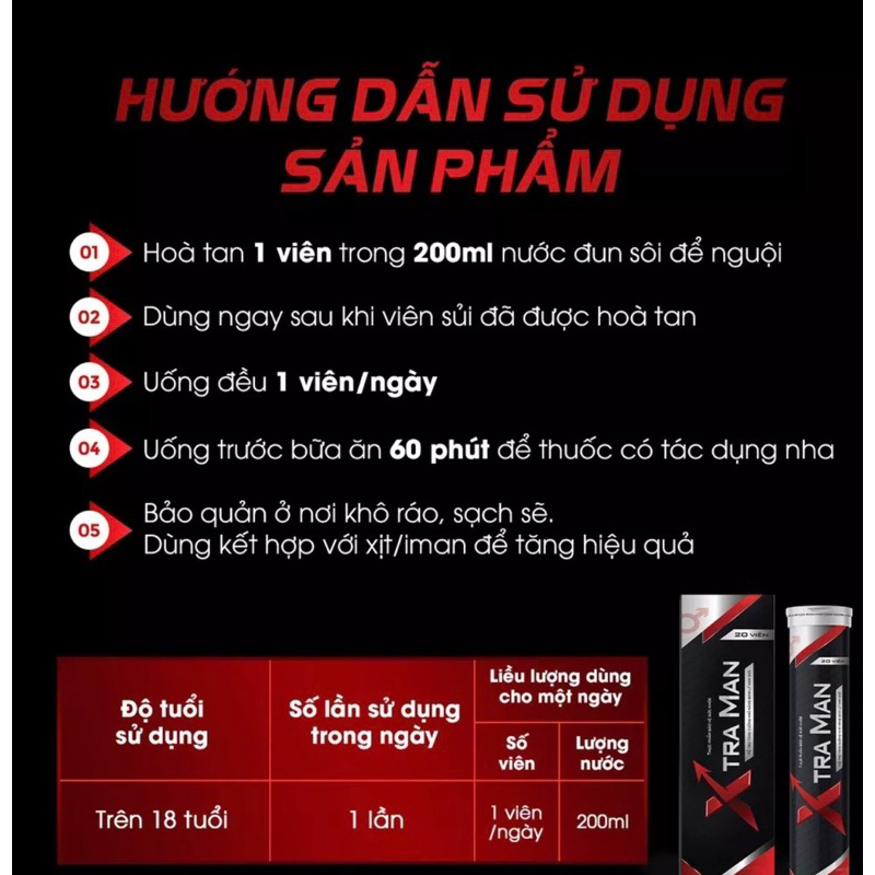 Viên Sủi Tăng Cường Sinh Lý Nam Extraman