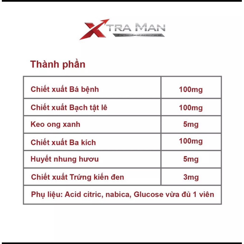 Viên Sủi Tăng Cường Sinh Lý Nam Extraman