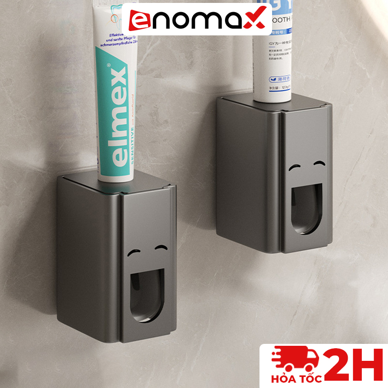 Dụng cụ lấy kem đánh răng Enomax chất liệu nhôm hàng không cao cấp, kệ nhả kem đánh răng tiện lợi dễ dàng sử dụng