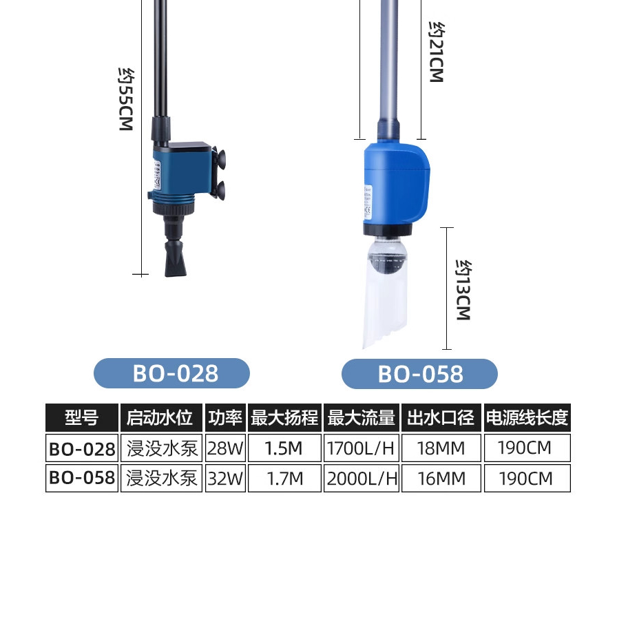 Máy Hút Cặn, Vệ Sinh Hồ Cá Tích Hợp Bơm SOBO BO-028 BO-058