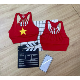 Áo Bra Sao Vàng Dây Siêu Hot Dành Cho Tập Gym Yoga