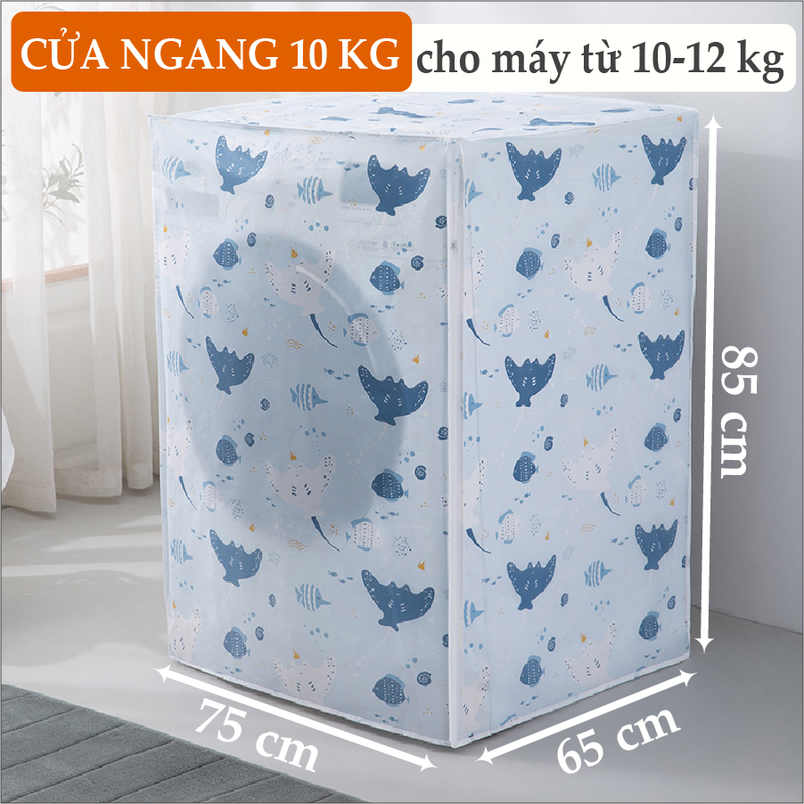 Bọc máy giặt đủ size, áo trùm máy giặt cửa ngang, cửa trên chống thấm chống bụi-Elliver