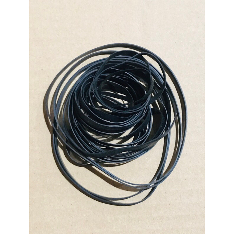 Dây curoa đài, dây dẹt bản 3-4ly cho đầu câm,đài cassette,gói 25 dây cấc cỡ