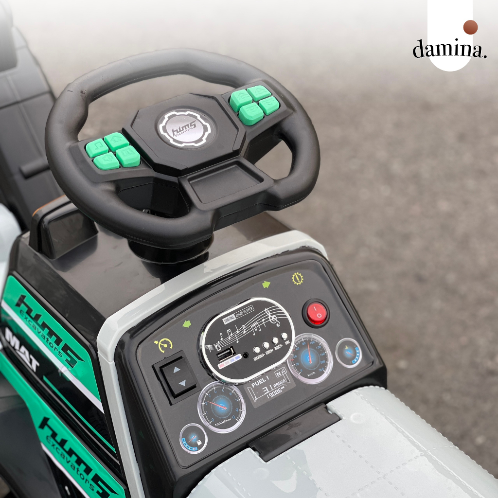 Xe cẩu điện trẻ em BLF116 | Tải trọng 30KG | Cẩu điện | 2 động cơ | Bình 12V7AH | Damina